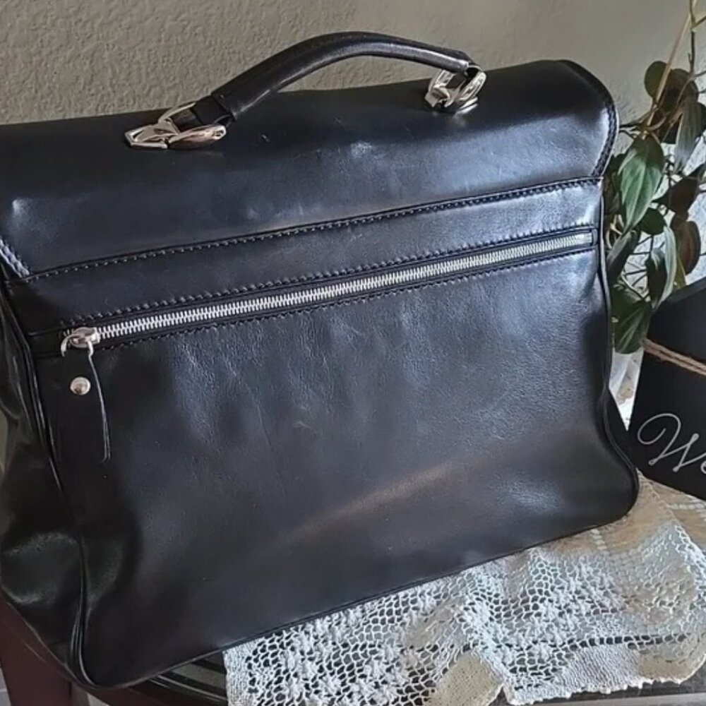 Italian Leather Work Bag - Picture 6 of 6